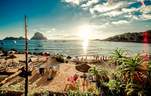 100-teiliges Puzzle, Puzzle für Erwachsene und Jugendliche, Puzzle, Strand, Inseln, Yachten, Boote, Spanien, Ibiza, 45,5 x 35,5 cm 100-teiliges Puzzle, Puzzle für Erwachsene und Jugendliche, Puzzle, Strand, Inseln, Yachten, Boote, Spanien, Ibiza, 45,5 x 35,5 cm von CUREW