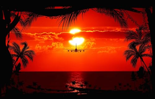 100-teiliges Puzzle für Erwachsene, Puzzle 100 Teile, Puzzle für Erwachsene, Geschenke, Meer, Flugzeug, 45,5 x 35,5 cm 100-teiliges Puzzle für Erwachsene, Puzzle 100 Teile, Puzzle für Erwachsene, Geschenke, Meer, Flugzeug, 45,5 x 35,5 cm von CUREW