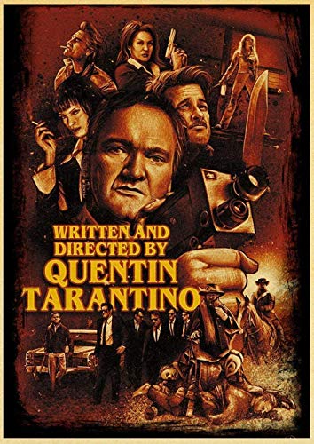 1000-teiliges Puzzle, Dekompressionspuzzle für Erwachsene, Spiele für Kinder, Lernspielzeug, Geschenk, Tarantino-Filmplakat, 70 x 50 cm von CUREW