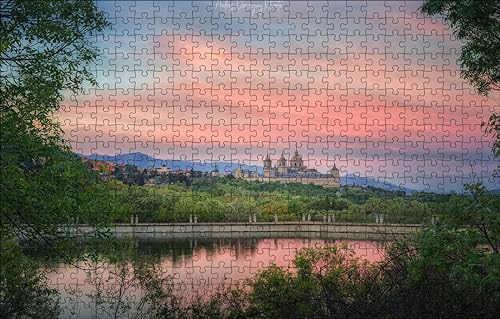 1000-teiliges Puzzle für Erwachsene und Kinder ab 10 Jahren, Spanien, Monasterio De EL Escorial, Comunidad De Madrid, 70 x 50 cm von CUREW