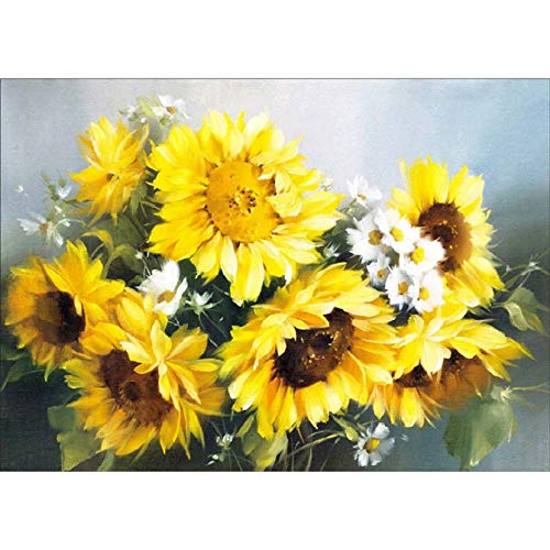 500 Teile Sonnenblume 1 Puzzle Erwachsene Dekompression Kinder Spaß Mode Kreatives Geschenk (500 Teile) 52x38CM von CUREW