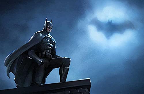 500-teilige Puzzles für Erwachsene und Kinder, Muttertags-Puzzle, Familienspaß, Teenager, DIY-Spielzeug für Heimunterhaltung, anspruchsvolle Puzzles, Batman-Poster, 52 x 38 cm von CUREW