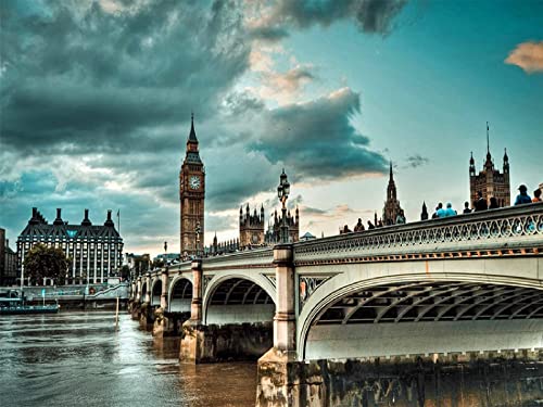 500-teiliges Puzzle, England, Themse, London, DIY-Holzbild, Heimdekoration 52x38CM 500-teiliges Puzzle, England, Themse, London, DIY-Holzbild, Heimdekoration 52x38CM von CUREW