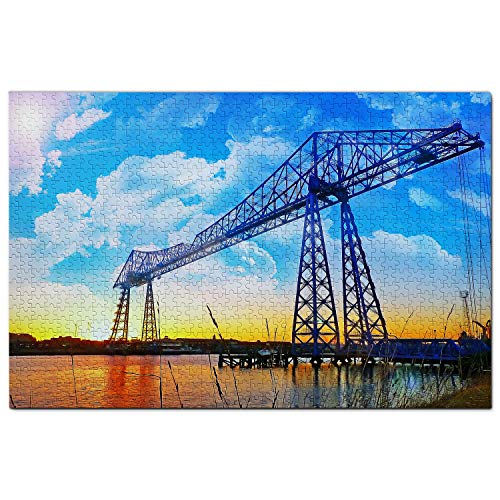 Großbritannien England Transporter Bridge Middlesbrough Puzzle für Erwachsene 500 Teile Reisegeschenk Souvenir 52x38CM von CUREW
