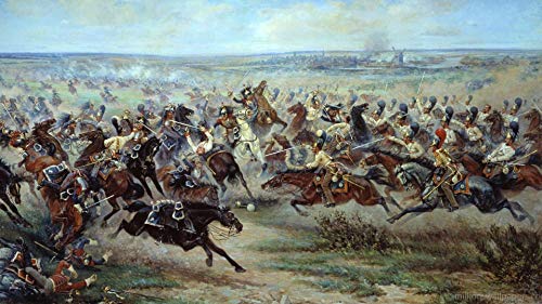 Kavalleriekrieg-Puzzle, 200 Teile, für Erwachsene, Spiele für Erwachsene, Jugendliche und Kinder, 35 x 25 cm von CUREW