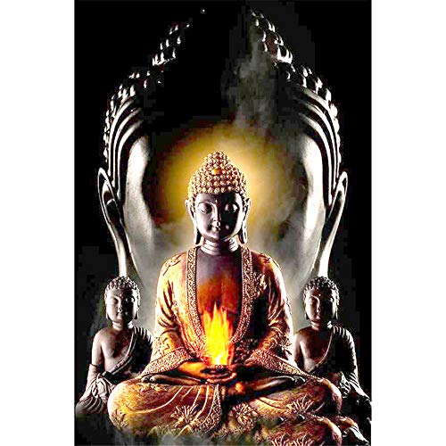 Puzzle 100 Teile Welpenpuzzle, Majestätische Buddha-Statue, 100 Teile Spielpuzzles für Erwachsene Kinder, Geschicklichkeitsspiel für die ganze Familie, Bunt 45,5 x 35,5 cm von CUREW