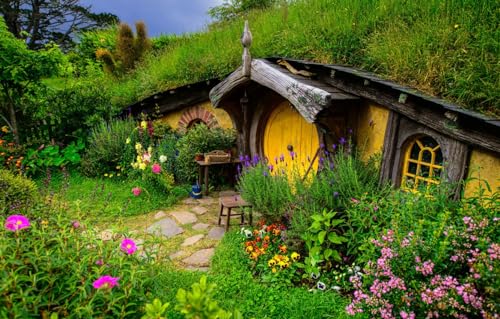 Puzzle 100 Teile für Erwachsene, schwierige Puzzles für Frauen und Männer, Premium, präzises Ineinandergreifen, Hügel, Neuseeland, Landschaften, 45,5 x 35,5 cm von CUREW