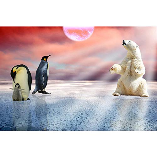 Puzzle 1000 Teile, Pinguin und Eisbär, 1000 Teile Puzzle für Erwachsene, Kinder, Freunde, intellektuelles psychedelisches Kartenspiel, 70 x 50 cm Puzzle 1000 Teile, Pinguin und Eisbär, 1000 Teile Puzzle für Erwachsene, Kinder, Freunde, intellektuelles psychedelisches Kartenspiel, 70 x 50 cm von CUREW