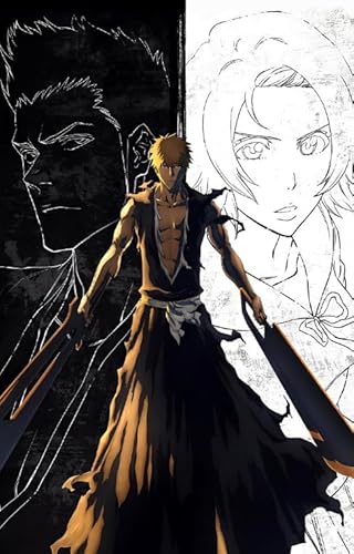 Puzzle 1000 Teile Klassisches Anime Kurosaki Bleachs Poster Buntes Geschicklichkeitsspiel für die ganze Familie Erwachsene Fx91Pv 70x50CM von CUREW