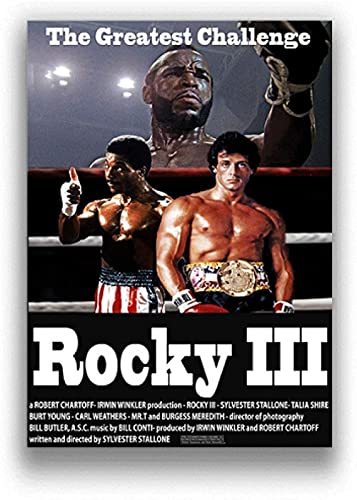 Puzzle 1000 Teile Rocky Classic Movie Nordic Modern Art Papier für Erwachsene Kinderspiele Lernspielzeug 70x50CM von CUREW