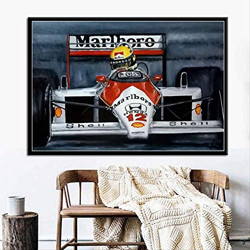 Puzzle 1000 Teile Zusammenbaubild Ayrton Senna Sport F1 Racing Star Champion Kunst Für Erwachsene Kinder Spiele Lernspielzeug 70x50CM von CUREW