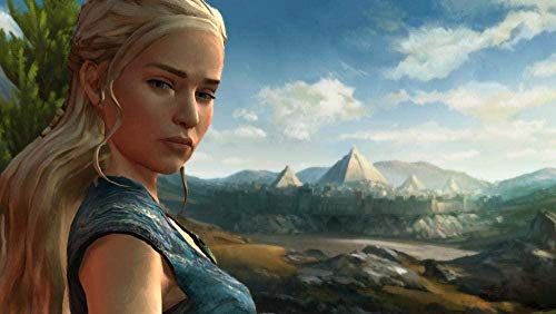 Puzzle 1000 Teile für Erwachsene, Blondes Mädchen-Spiel, Papierpuzzle, Freizeitspielzeug, pädagogisches intellektuelles Dekompressionsspiel, Dekoration, Kunstgeschenk 38x26CM von CUREW