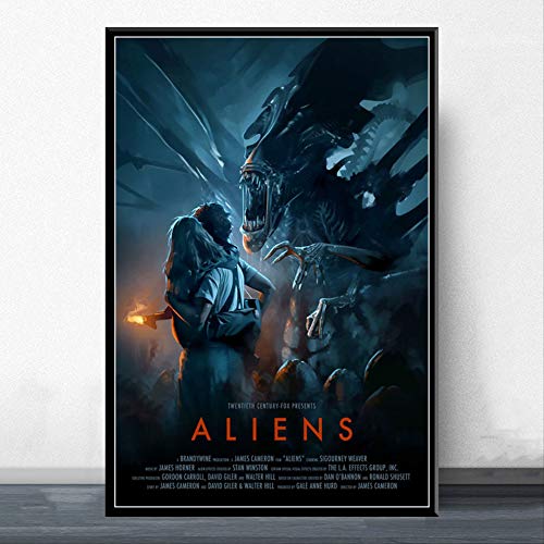 Puzzle 500 Teile Zusammenbauen Alien-Filmreihe Klassischer Horrorfilm Kunstseide für Erwachsene Kinder Spiele Lernspielzeug 52x38CM von CUREW