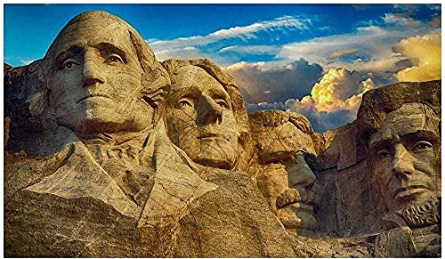 Puzzle 500 Teile für Erwachsene Mount Rushmore Skulptur Kunstgemälde 52x38CM von CUREW