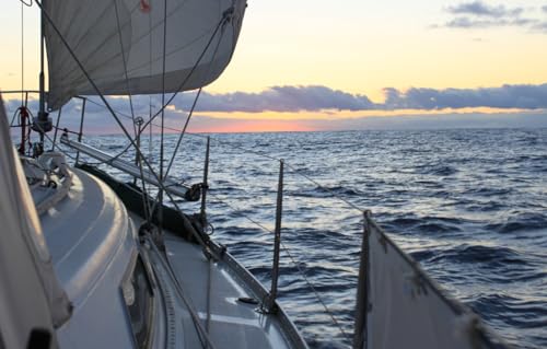 Puzzle für Erwachsene, 500 Teile, Puzzle für Erwachsene, Puzzle 500 Teile für Erwachsene, anspruchsvolles Spiel, Meer, Yacht, 52 x 38 cm von CUREW