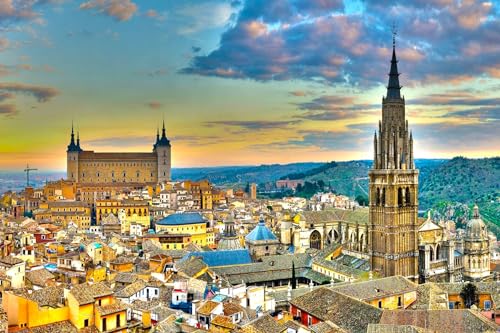 Puzzle für Erwachsene 1000 Teile Spanien Toledo Stadtbild 38x26CM Puzzle für Erwachsene 1000 Teile Spanien Toledo Stadtbild 38x26CM von CUREW
