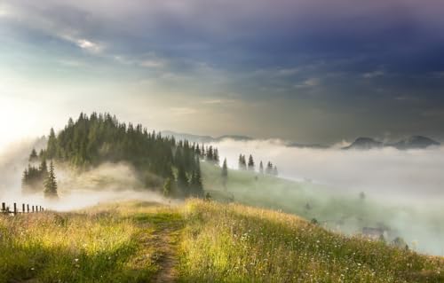 Puzzle für Erwachsene und Kinder, 1000 Teile, anspruchsvolles Spiel, Landschaft, Berge, 38 x 26 cm Puzzle für Erwachsene und Kinder, 1000 Teile, anspruchsvolles Spiel, Landschaft, Berge, 38 x 26 cm von CUREW