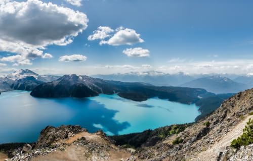 Sammelpuzzle für Kinder und Erwachsene - 1000 Teile, Landschaft, Kanada, British Columbia, Panorama Ridge 70x50CM von CUREW