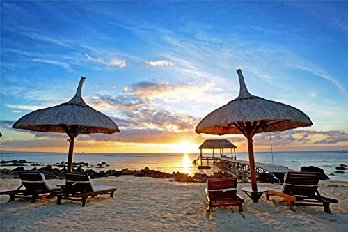 Schwieriges Puzzle für Erwachsene, 100 Teile, Mauritius, Sonnenuntergang, Insel, Meer, Palmen, Tropen, 45,5 x 35,5 cm Schwieriges Puzzle für Erwachsene, 100 Teile, Mauritius, Sonnenuntergang, Insel, Meer, Palmen, Tropen, 45,5 x 35,5 cm von CUREW