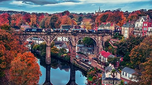 Schwieriges Puzzle für Erwachsene 1000 Teile Knaresborough England 70x50CM Schwieriges Puzzle für Erwachsene 1000 Teile Knaresborough England 70x50CM von CUREW