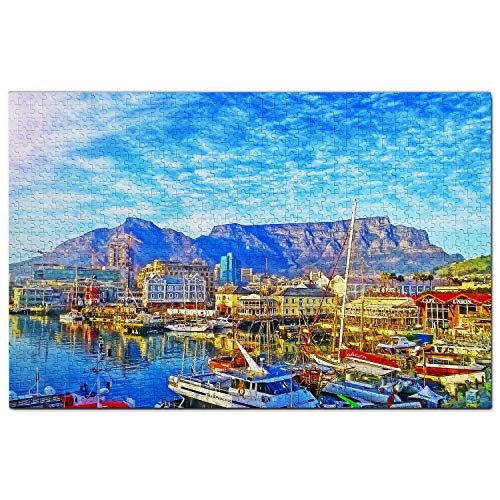 Südafrika Tafelberg Kapstadt Puzzle für Erwachsene 500 Teile Reisegeschenk Souvenir 52x38CM von CUREW