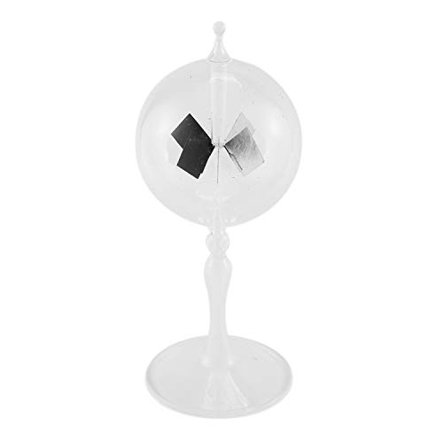 CURTT 20,5 cm Glas Solarbetriebene Crookes Radiometer LichtmüHle/PäDagogische Lehr Studie Werkzeug/BüRo Dekoration von CURTT
