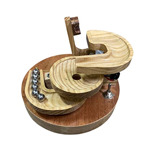 Flipper Maschine aus Holz – Rolling Ball Perpetual Motion Art Ornament für Zuhause und Büro, Lernspielzeug für Jungen Flipper Maschine aus Holz – Rolling Ball Perpetual Motion Art Ornament für Zuhause und Büro, Lernspielzeug für Jungen von CUSIKAUA