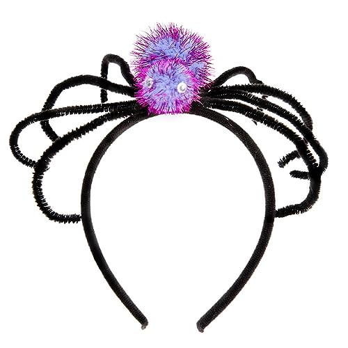 CUSROS Lustige Spinne Stirnband Lametta Gruselige Frisur Dekoration für Halloween Geist Langbeinige Haarband Zubehör Lila Einheitsgröße von CUSROS