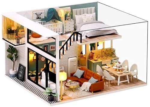CUTE-Eyfud Handmade Mini House Kits with Furniture -1:24 Scale Creative Doll House Toys for Children Gift CUTE-Eyfud Handmade Mini House Kits with Furniture -1:24 Scale Creative Doll House Toys for Children Gift von CUTE-Eyfud