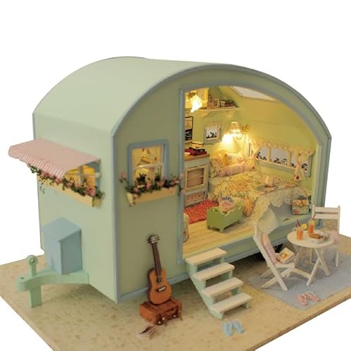 Dollhouse DIY Miniature House, Dollhouses Miniature Tiny House Kit von CUTE-Eyfud
