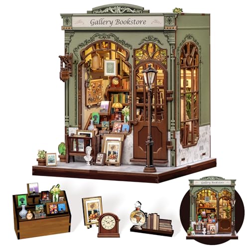 CUTEBEE Book Nook - Puppenhaus-Set für Erwachsene (Galerie Buchhandlung) von CUTEBEE