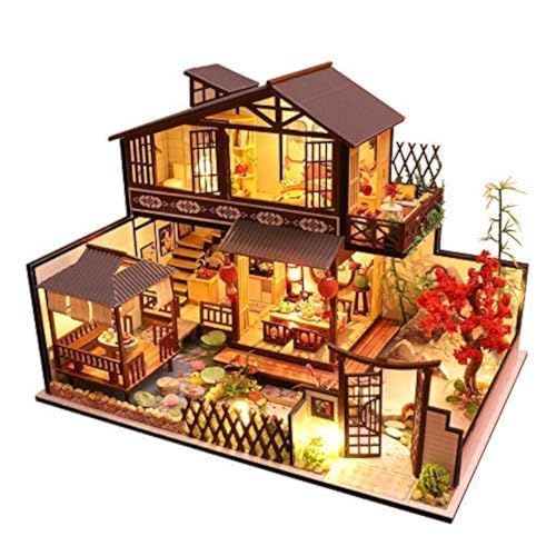 CUTEBEE Puppenhaus Miniatur mit Möbeln, Idee DIY hölzernes Puppenhaus-Kit sowie staubdicht und Musik-Bewegung, Maßstab 1:24 Kreativraum… CUTEBEE Puppenhaus Miniatur mit Möbeln, Idee DIY hölzernes Puppenhaus-Kit sowie staubdicht und Musik-Bewegung, Maßstab 1:24 Kreativraum… von CUTEBEE