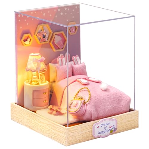 3D-Puzzle DIY Holz Miniaturhaus Modellbausatz Puppenhaus Mini Schlafzimmer 3D-Puzzle DIY Holz Miniaturhaus Modellbausatz Puppenhaus Mini Schlafzimmer von CUTEROOM