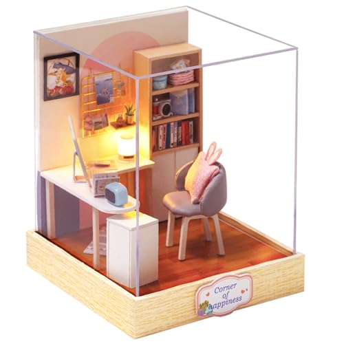 Cute Room 3D-Puzzle DIY Holz Miniaturhaus Modellbausatz Puppenhaus Mini Arbeitsecke Cute Room 3D-Puzzle DIY Holz Miniaturhaus Modellbausatz Puppenhaus Mini Arbeitsecke von CUTEROOM