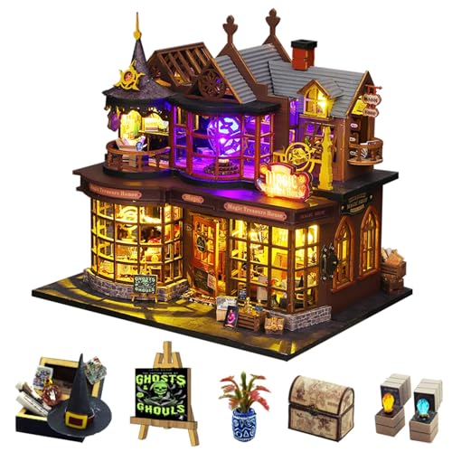 DIY-Miniaturhaus-Bausätze für Erwachsene, CUTEROOM Magic House Puppenhaus-Bastelbausätze Modellbausätze für Erwachsene zum Bauen Geburtstagsgeschenk für Frauen und Mädchen DIY-Miniaturhaus-Bausätze für Erwachsene, CUTEROOM Magic House Puppenhaus-Bastelbausätze Modellbausätze für Erwachsene zum Bauen Geburtstagsgeschenk für Frauen und Mädchen von CUTEROOM