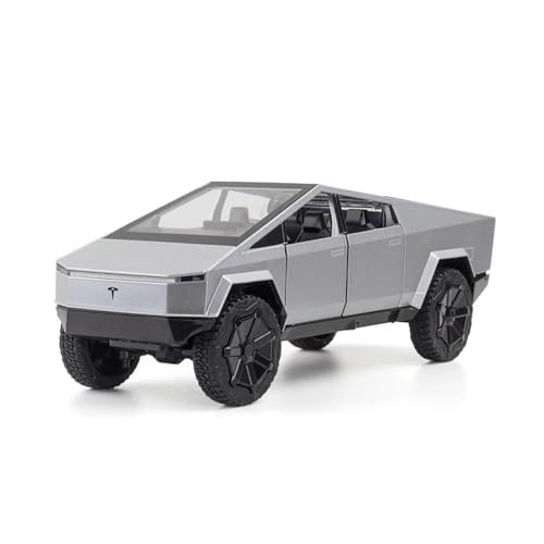 CUTSUGOK maßstabsgetreues Auto 1:24 Für Tesla Cybertruck Pickup SUV Legierung Auto Modell Diecast Metall Auto Modell Geeignet Für Sammlung Modellfahrzeug zum Sammeln(C) von CUTSUGOK