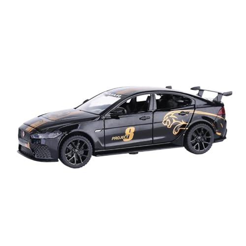 CUTSUGOK maßstabsgetreues Auto 1:32 für Jaguar Sportwagen Hohe Simulation Diecast Metall Modell Auto Sound Licht Zurückziehen Auto Modell Modellfahrzeug zum Sammeln(A) von CUTSUGOK