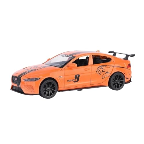 CUTSUGOK maßstabsgetreues Auto 1:32 für Jaguar Sportwagen Hohe Simulation Diecast Metall Modell Auto Sound Licht Zurückziehen Auto Modell Modellfahrzeug zum Sammeln(C) von CUTSUGOK