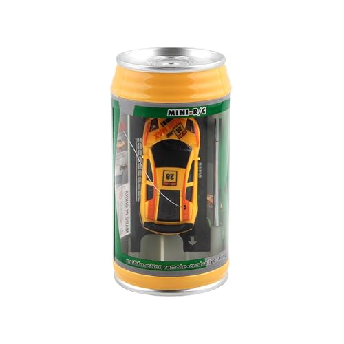 CUTeFiorino 1 Set Remote Car with Roadblocks Cans Design Creative Simulation Car Toy Kids Lichter Und Geräusche (Yellow, One Size) von CUTeFiorino