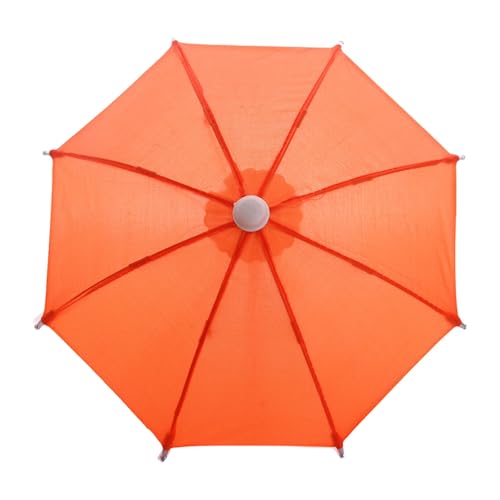 CUTeFiorino 18 "Mädchen Puppenzubehör Kleiner Regenschirm 43cm Puppenzubehör Regenschirm Spielzeug mit Requisiten Puppen (Orange, One Size) von CUTeFiorino