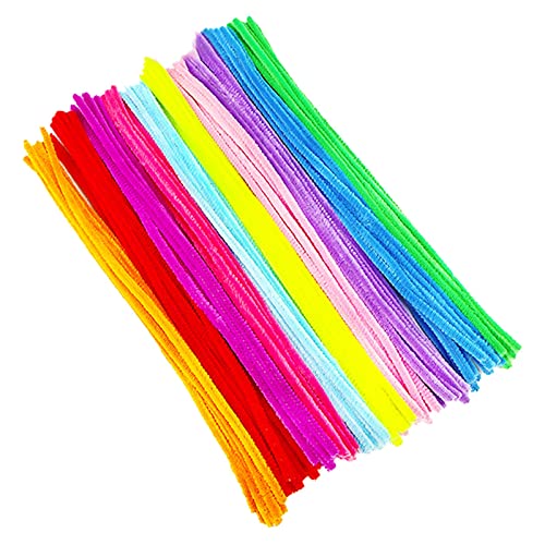 CUTeFiorino 300 Stück Pfeifenreiniger, Bastelstiele für, DIY-Kunst, kreative Basteldekorationen Baby Kleinkindspielzeug (Dark Blue, One Size) von CUTeFiorino