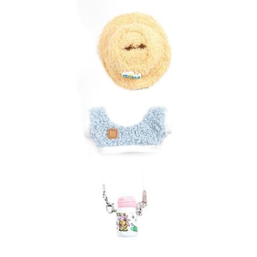 CUTeFiorino 4 Sets of Doll Clothes Doll Clothing Doll Accessories Clothes + Light Heart Shaped Velvet Hat + Small Camera + Glasses Doll Not Included Bügelperlen (BU1, One Size) von CUTeFiorino