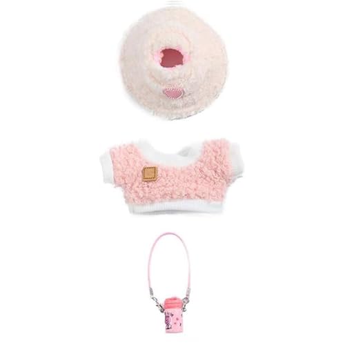 CUTeFiorino 4 Sets of Doll Clothes Doll Clothing Doll Accessories Clothes + Light Heart Shaped Velvet Hat + Small Camera + Glasses Doll Not Included Bügelperlen (PK1, One Size) von CUTeFiorino