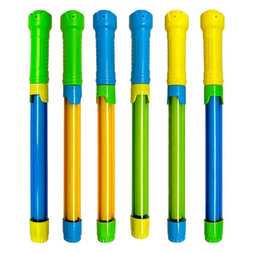 CUTeFiorino 6Pack Wasser Soaker Squirt Pool Spielzeug Für Erwachsene Im Freien Schwimmen Pool Strand Aktivität Spiel Spielzeugautomat (Sky Blue, One Size) von CUTeFiorino