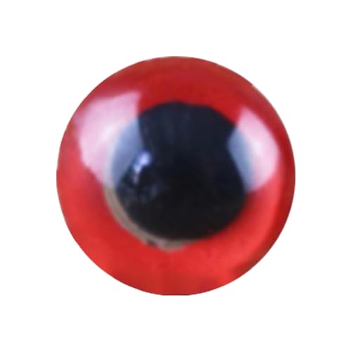 CUTeFiorino 8mm Plastic Craftsmanship with Washers for Plush Animal Crochet Doll Making with Washers for DIY Stuffed Animal Toy Doll DIY Making Kunst Und Skulpturen (Red, One Size) von CUTeFiorino