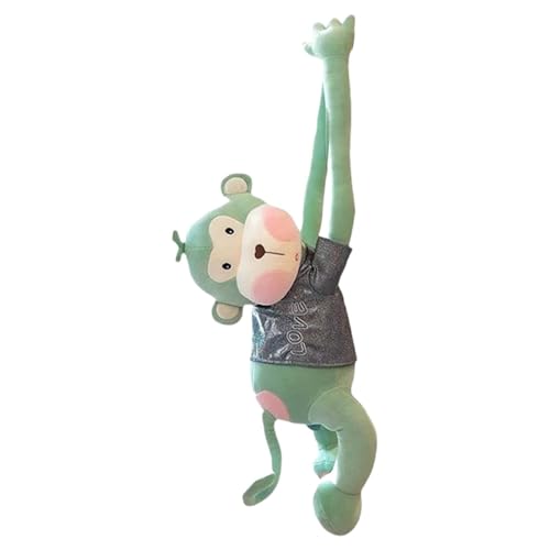 CUTeFiorino Affen Plüschtier Vorhang Dekoration Hängende Kinderpuppe Niedliche Kissenpuppe Heimdekoration und lustige Interaktion Haarreif (Green, A) von CUTeFiorino