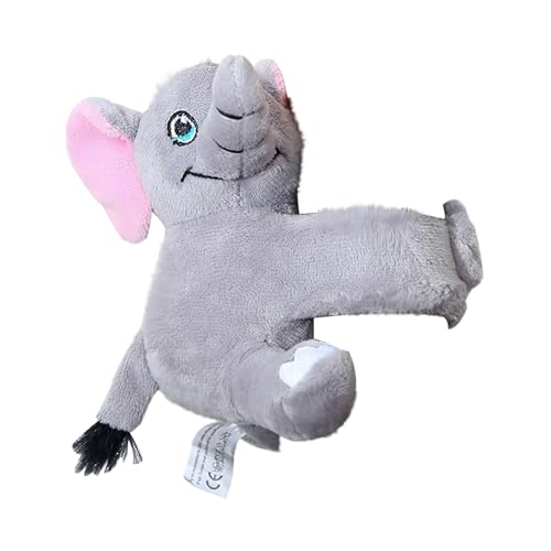 CUTeFiorino Armband Tierfreunde Elefant Schildkröte Giraffe Plüsch Spielzeug für Spaß tragbar Zoo & pädagogisches fantasievolles Spiel Puppenhaus Zubehör (A, S) von CUTeFiorino