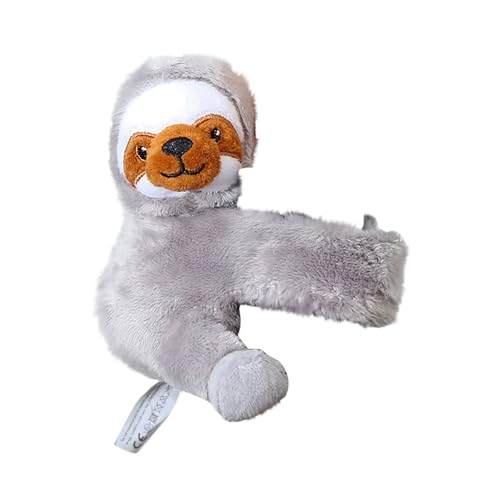CUTeFiorino Armband Tierfreunde Elefant Schildkröte Giraffe Plüsch Spielzeug für Spaß tragbar Zoo & pädagogisches fantasievolles Spiel Puppenhaus Zubehör (D, S) von CUTeFiorino
