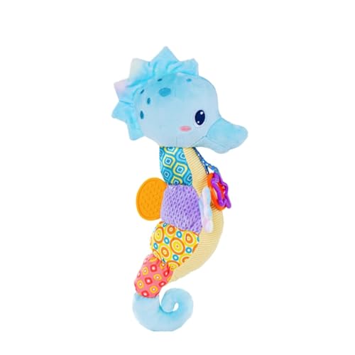 CUTeFiorino Baby Toys 0 to 12 Months Musical Stuffed Animal Activity Soft Toys with Multi Sensory Crinkle Rattle and Textures Infant Toys for Newborn Boys Girls Oktopus Kuscheltier (Blue, One Size) von CUTeFiorino