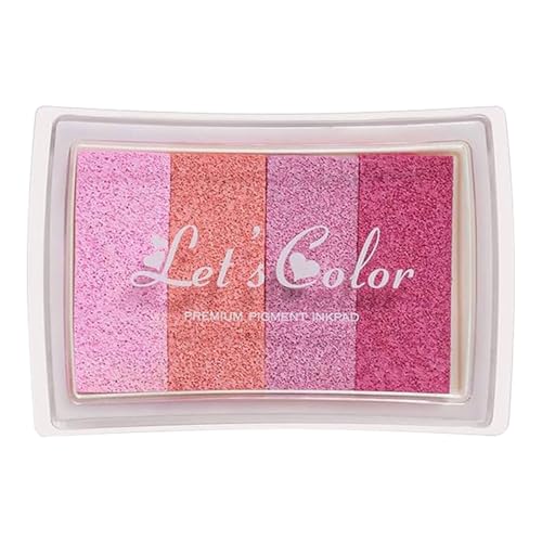 CUTeFiorino Basteltinte, auswaschbare DIY-Stempeltinte für, 24 Farben, Fingerabdrucktinte für Scrapbooking, Kartenmalerei, 6er-Set, mehrfarbige Tinte, 3 ml Kinderspielzeug Magische (Pink, One Size) von CUTeFiorino